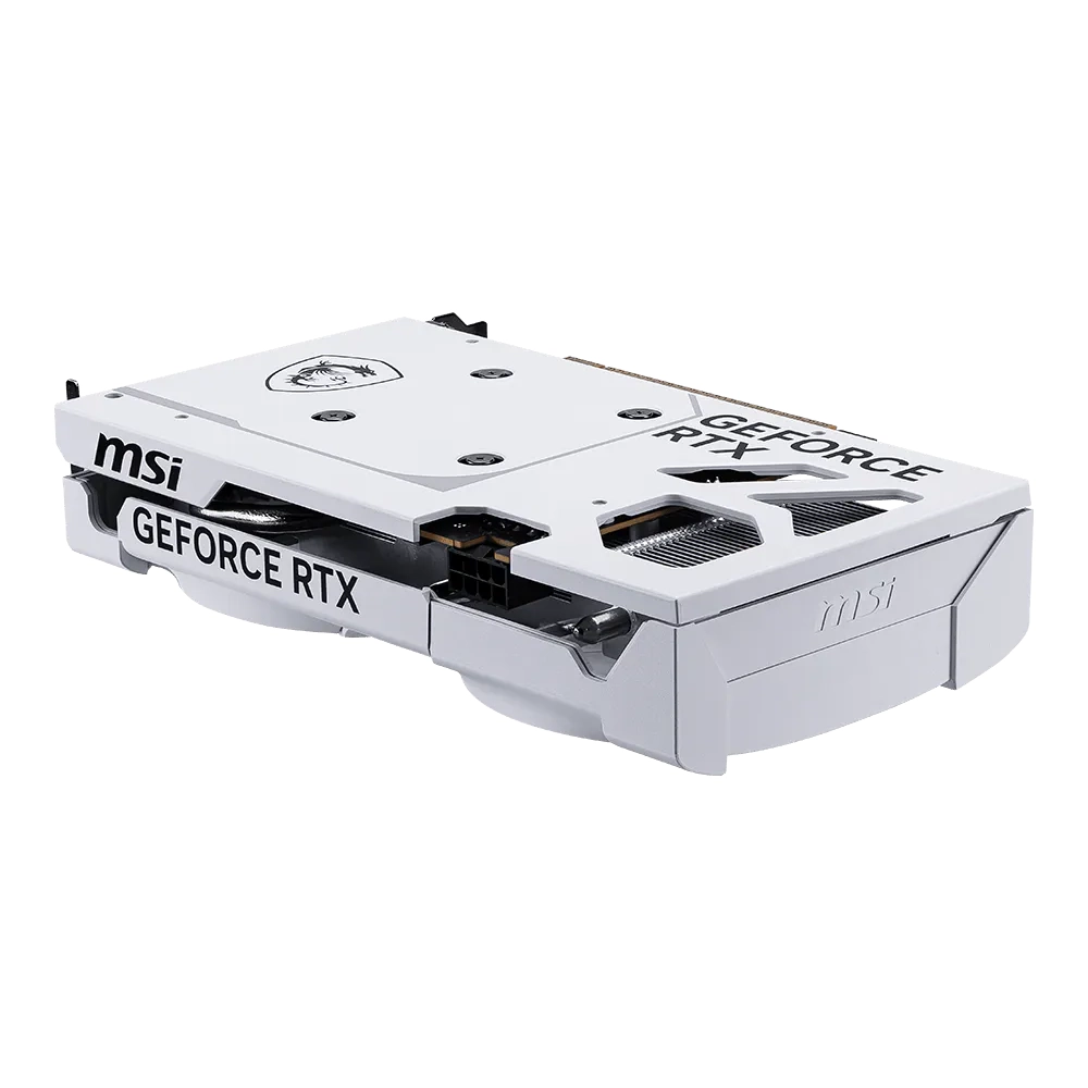 MSI Nvidia Graphic Card RTX 5060 8GB DDR7 Ventus 2X OC White Dual Fan view 4